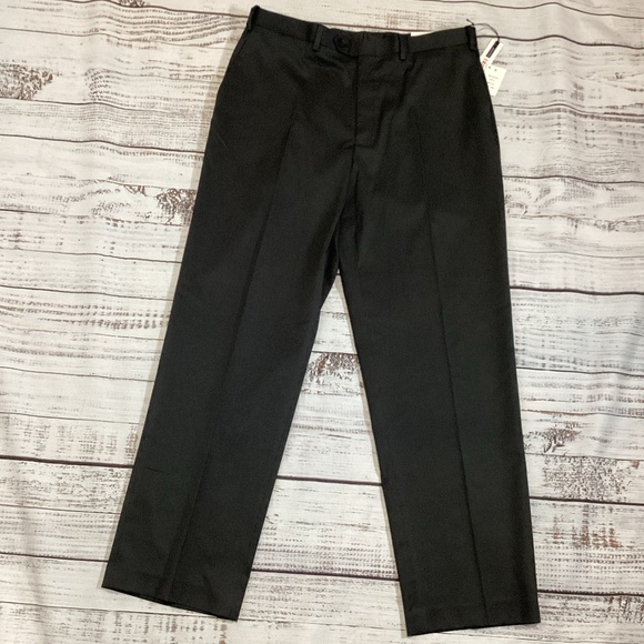 1610. Men’s Izod Black Textured Slacks NWT Size 36x32 - Picture 3 of 5